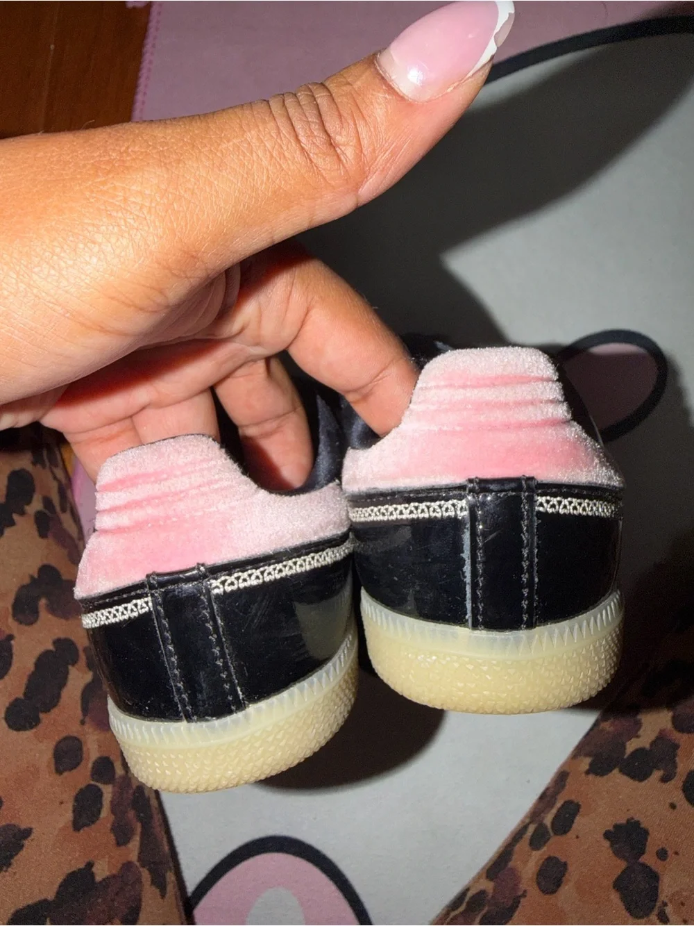 adidas Kids Black and Pink Low-Top Sneakers